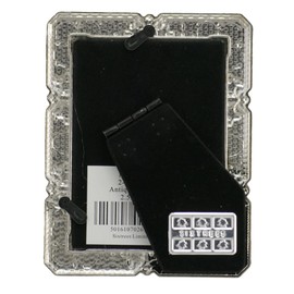 Antique Vintage and Shabby Chic Style silver metal photo frame with beads and crystals for a 3.5" x 2.5" (64 x 89mm) picture -Maud by Sixtrees