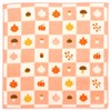 Hamamonyo Washed Towel Handkerchief, Autumn Checkered