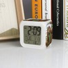 Kukuzql Cute Animal Sloth 7 Colors LED Changing Digital Alarm