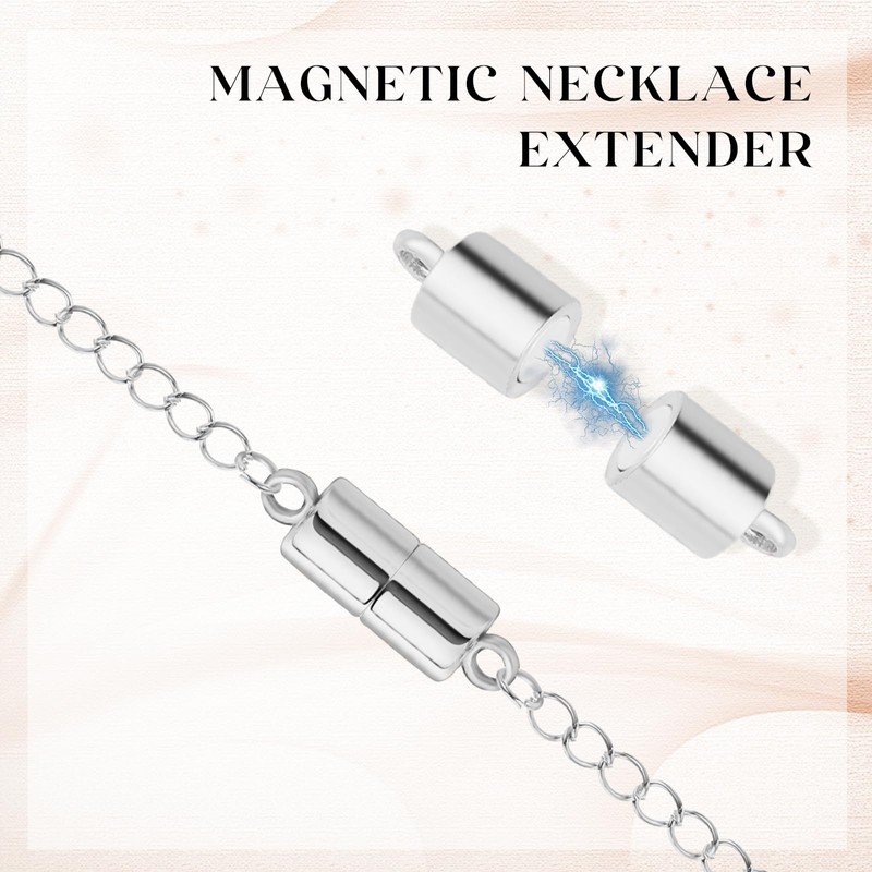 Magnetic Necklace Extender, Magnetic Necklace Clasps and Closures with Extender
