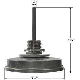 3-1/4" Diameter, Bimetallic Dome Thermometer Compatible with Pit Boss Grills: 74402