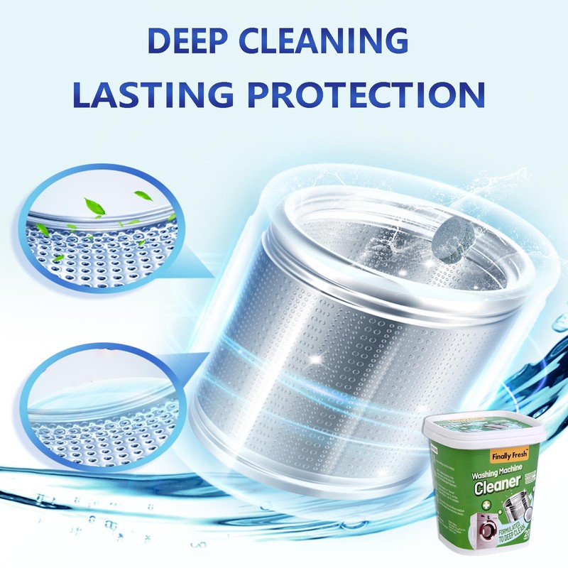 Finally Fresh Washing Machine Cleaner for Front Loaders & Top