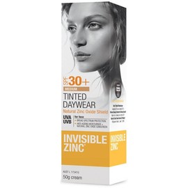 Invisible Zinc Buy Invisible Zinc Sunscreen Tinted Facial Cream Medium SPF30+ 50g Online