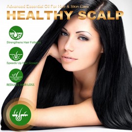 100% Pure Organic Rosemary Essential Oil for Hair Growth - Multi-Purpose Hair Treatment Oil Promotes Eyelash & Eyebrow Growth, 2.02fl oz (Small, Rosemary)