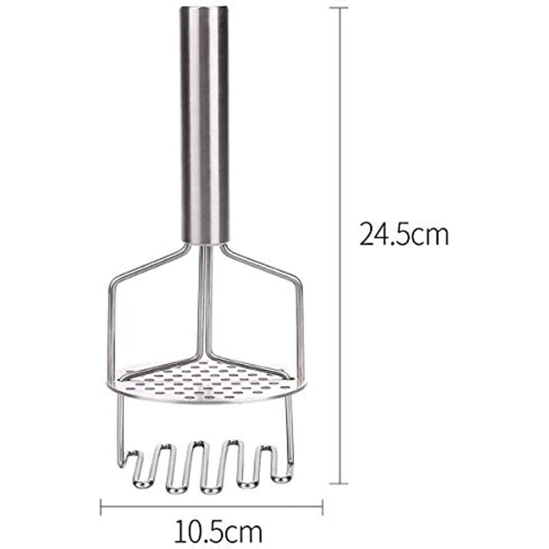 EASYNICE Potato Masher, Two-Layer Stainless Steel Potato Ricer with Built-in