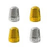 8Pcs Sewing Thimbles for Hand Sewing – 4 Gold &