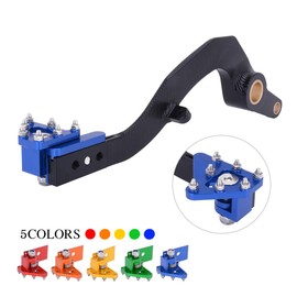 JFG RACING Motorcycle Folding Rear Brake Pedal Foot Lever CNC for YZ450F 2010-2021 YZ450FX 2016-2021 WR450F 2012-2021 Dirt Bike Blue