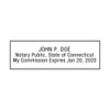 Connecticut Notary Self-Inking Rubber Stamp - Meets State Specifications