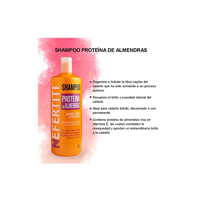 Nefertiti Shampoo Proteína De Almendras - 1 L
