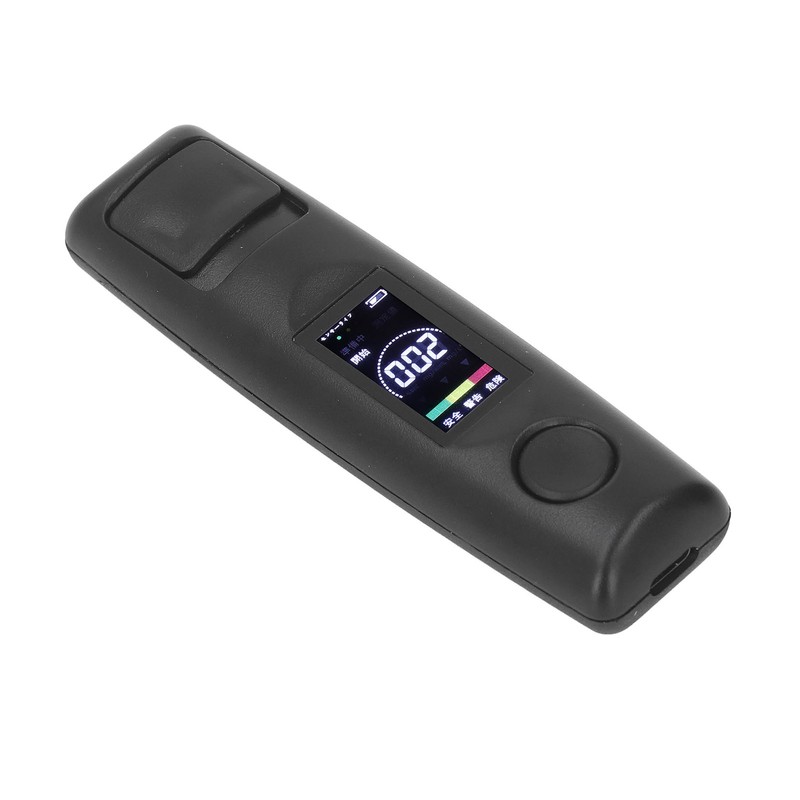 Black Portable Breathalyzer Professional Noncontact High Accuracy Alcohol Tester Rechargeable