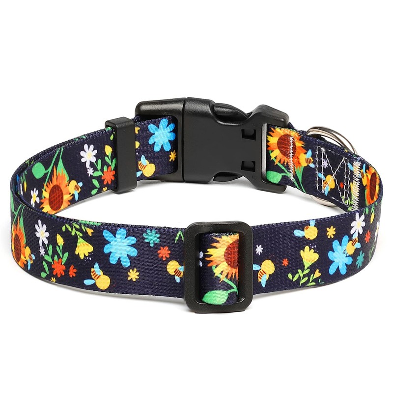 Mercano Adjustable Dog Collar - Special Design Patterns, Soft Nylon