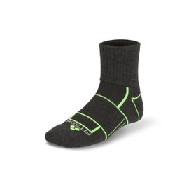 Fitsok ISW Trail Cuff Technical Socks (3-Pack), Charcoal, X-Large