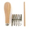Set of tools for cutting stamps, rubber for cutting linen