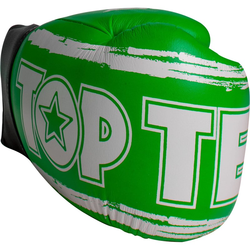 TOP TEN Roundup Boxing Gloves 10 oz Green/White