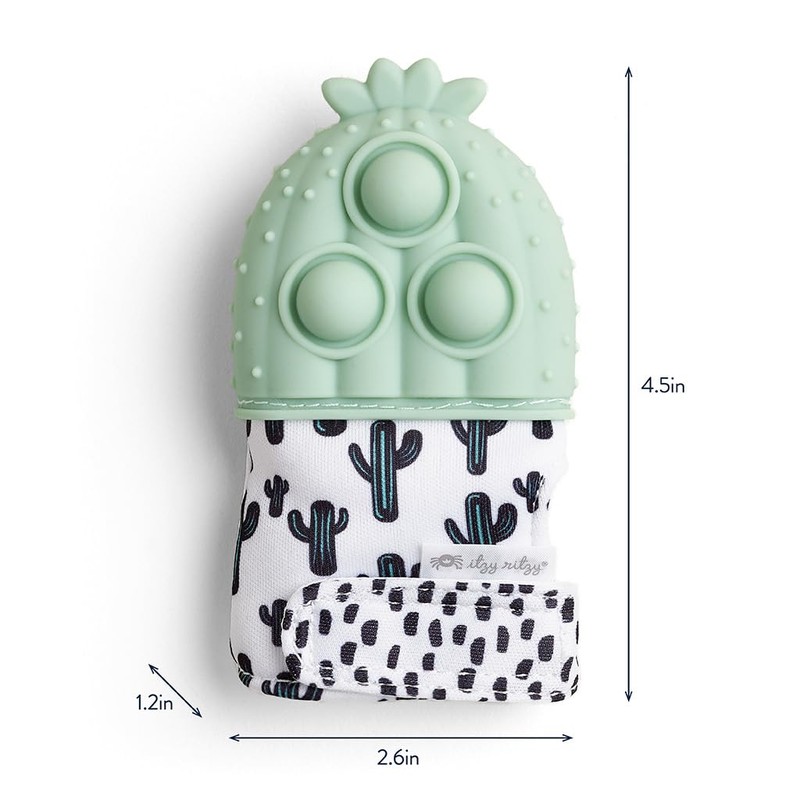Itzy Ritzy Popper Teether Mitt (Cactus)