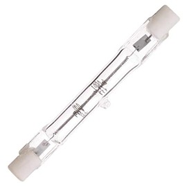 Satco S3146 100 Watt 1650 Lumens T3 Halogen Double Ended R7S Base 120 Volt Clear 78mm Light Bulb, Dimmable