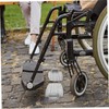 OHPHCALL Wheelchair Footplate Accessories Sturdy Metal Footrests Easy Replacement for