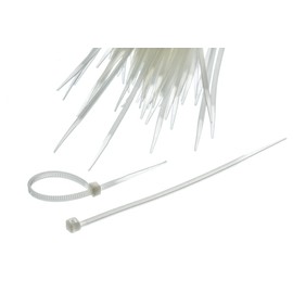 SE 4" White Cable Ties with 18-lb. Tensile Strength (100 Count) - CT4N
