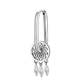 Brosway BHKE119 Woman Earring with Dream Catcher Symbol Stainless Steel | CHAKRA Collection, Stainless Steel, Hypoallergenic stainless steel.
