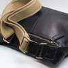 BAWAKO Shoulder Bag Genuine Leather Black Crossbody Bag Medium Compartments