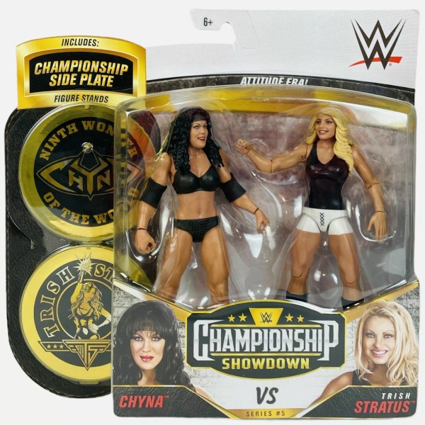 WWE Wrestlemania Championship Chyna vs Trish Staratus Action Figure 7"