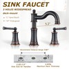 WINKEAR Roman Bathroom Sink Faucet Deck Mount or Wall Mount