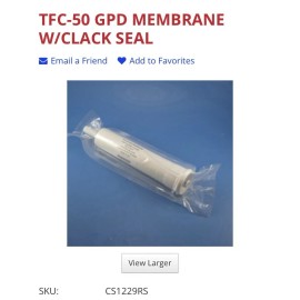 Microline TFC 335 RO 3 Stage Replacement Filters With Membrane