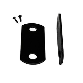 Canvas Clips Black for Picture Framing Screws Included 15 per Pack ( Choose Your Offset 0/0", 1/8", 1/4", 3/8" Size ) by E.H.C. (0/0 Flush)