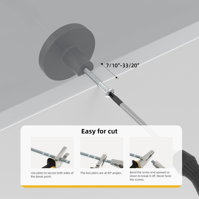 goldenwarm 10Pack Black Drawer Knobs Black Kitchen Cupboard Knobs Round