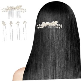 Outanaya 1set Bridal Hair Accessories Vintage Hairpins and Comb for Weddings and Lightweight Headpiece for Brides and Parties Easy to Use Elegant Hair Decoration