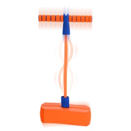 Jump 'N' Bounce Bungee Hopper Soft Pogo Stick, Pogo Jumper Space Hopper for Kids, Orange, black, TY5973