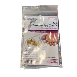 PediFix Support Plus Felt Hammer Toe Orthotic Crests 3 PK. Medium Right