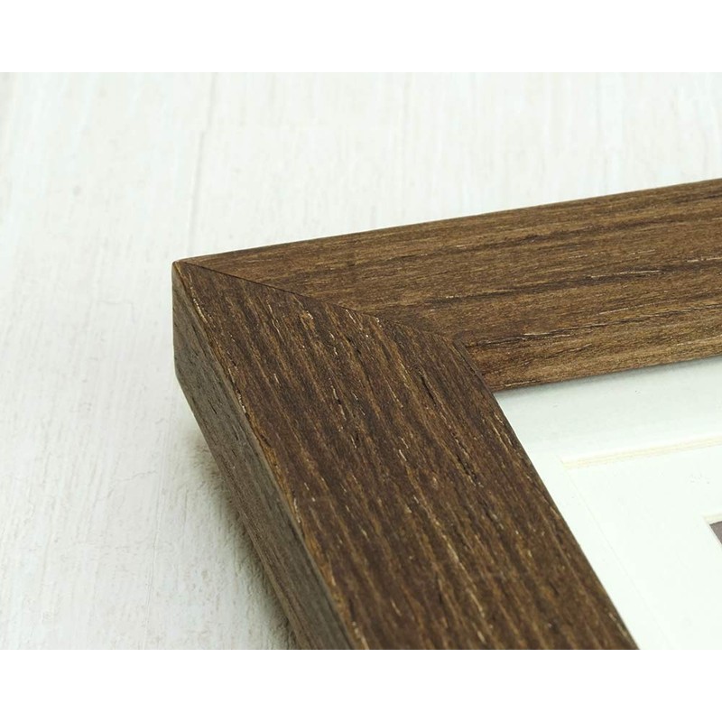 Vanjoh Photo Frame, Wood Frame, Oak, Large/Post/2L, Dark Brown 106286