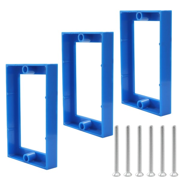 ISDVBUY 3 Pack 1/2 Inch Single Gang Receptacle Outlet Extender,