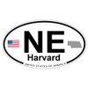 US Decal, Inc. Harvard, Nebraska Oval Sticker