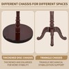Snaikor Wooden Coat Rack Stand Sturdy Triangle Base, Natural Birch