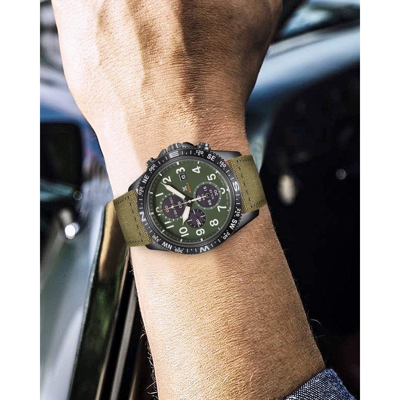 BINLUN Watch Band, Canvas Watch Strap, Quick Release Cloth Watch