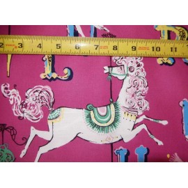 Dear Stella Carousel fabric - 154 Plum 100% cotton fabric by the yard