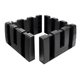 DXNQ 4PCS Multipurpose Cargo Organizer Blocks, Plastic Cargo Storage Organizer Blocks for Wool Carpet Trunk, Grocery Trunk Divider Cargo Containment System for Car SUV Van Trunk