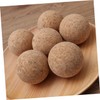 Kisangel 6PCS Wooden Desktop Soccer Replacement Balls Solid Wood Tabletop