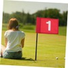 BESPORTBLE 2pcs Golf Set Flags Golfs Practice Flagstick Portable Flagpole