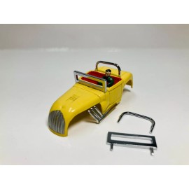 AURORA ~ T-JET  #1365~" HOT ROD ROADSTER " Chrome  Windshield & Roll Bar ~ NEW ~