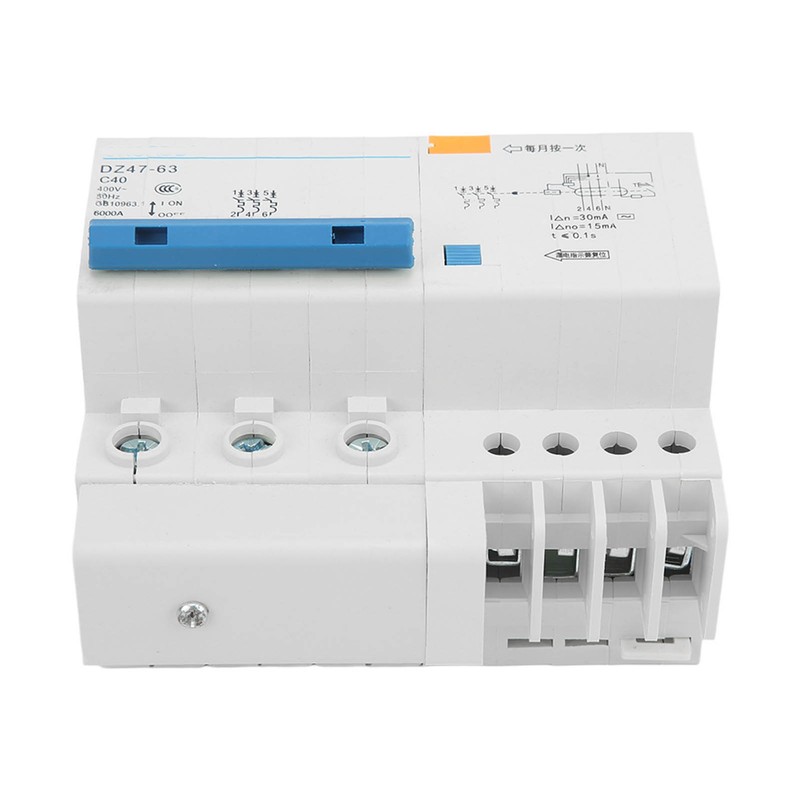Miniature Circuit Breaker 3P and N Current Isolator DIN Rail