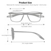 K.LAVER Photochromic Progressive Multifocus Reading Glasses Men Women Workspace Blue