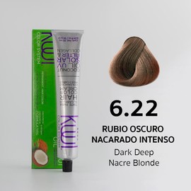 Kuul System Hair Color Cream  Kuul Tintes en crema 94 Tonos 94 Shades FUNNY COLORS Hair Dye Haircare Oil Neon Nourishing  3 oz.:_6.22 - Dark Deep Nacre Blonde