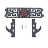 Shadow Cutlery Sword Wall Mount Katana Display Wood Red Felt