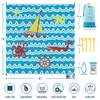 Famstar Beach Blanket Sandproof Waterproof 78''×81''1-5Adults Oversized,Compact Lightweight Durable Beach