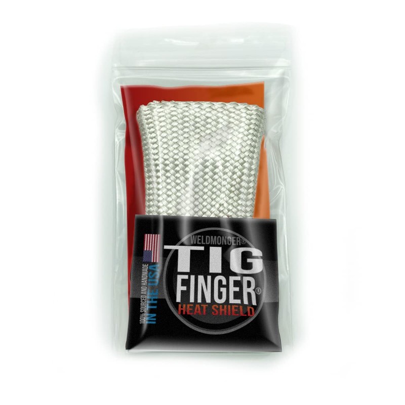 Weldmonger TIG Finger Heat Shield, Pocket Size, Fiberglass, Unisex