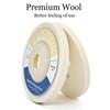 CAQUXIL 5PCS Wool Polishing Wheel Disc 4.5" x 7/8", Wool