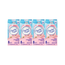 Crystal Light On The Go Pink Lemonade, 10-Packet Boxes (Pack of 4)